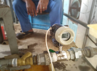 Installation of Turbine Flow Meter